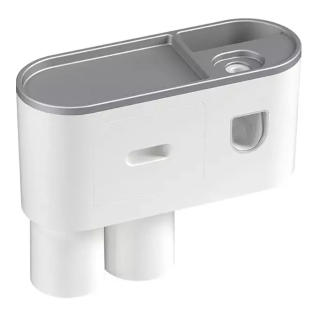Modern White Wall-Mounted Bathroom Organizer